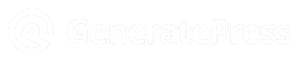 generatepress logo blanco